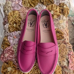 Cole Haan Pink Penny Loafers Classic Flats